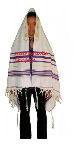 Talit Messiânico Gadol Grande - De Israel