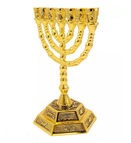 Candelabro Sete Pontas - Menorá - Importado De Israel