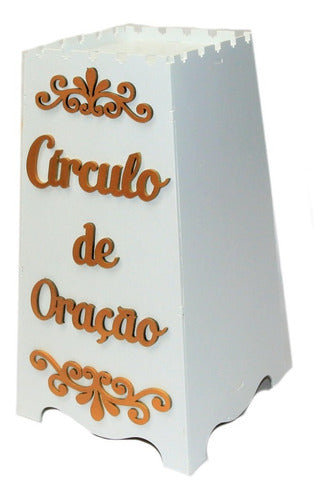 Gazofilácio Círculo De Oração Igreja Em Mdf 3mm Pintado
