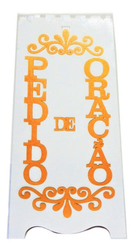 Gazofilácio Pedidos De Oração Igreja Em Mdf Pintado Branco