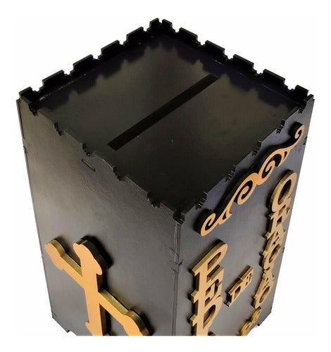 Gazofilácio Pedidos De Oração Igreja Em Mdf Pintado Preto