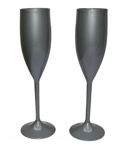 Kit 02 Taças Para Mesa De Santa Ceia Prata