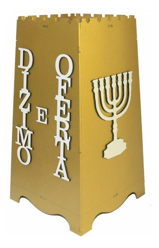 Gazofilácio Dízimos E Ofertas Igreja Em Mdf + Porta Envelope