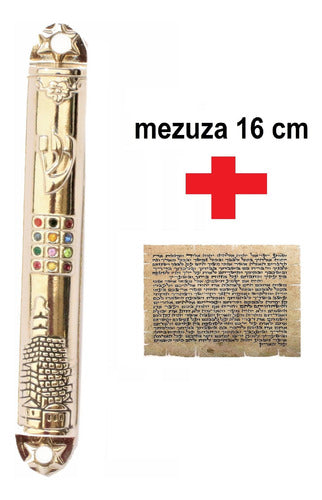 Mezuzá Judaico Luxo 16cm - Importada De Israel - 12 Tribos 2