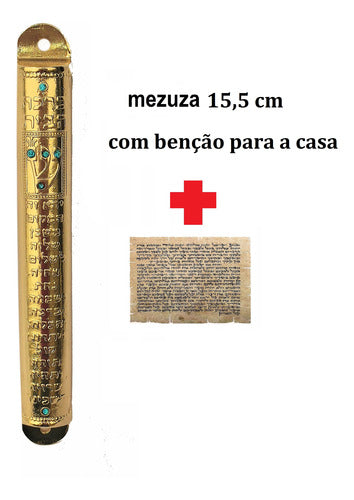 Mezuzá Judaico Luxo + Pergaminho - Importada De Israel