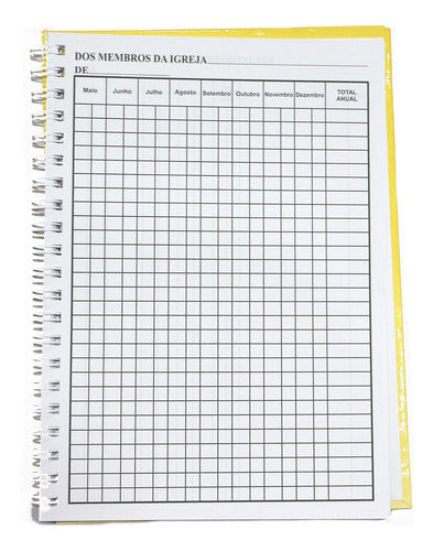 Livro Para Secretaria Da Igreja -dizimista/caixa/membros Etc