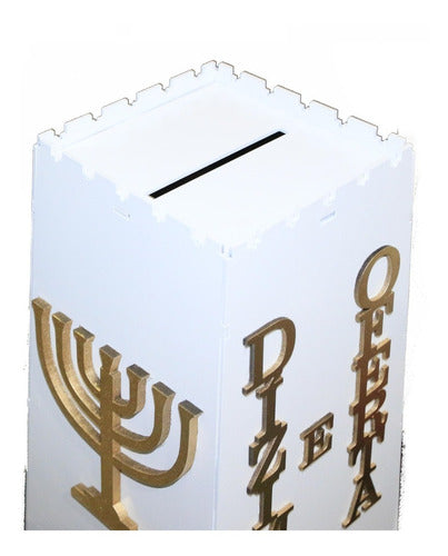 Gazofilácio Dízimos E Ofertas Igreja Em Mdf + Porta Envelope