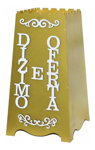 Gazofilácio Dízimos E Ofertas Igreja Em Mdf 3mm Pintado