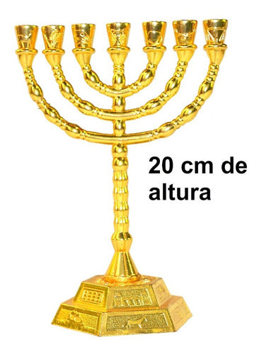 Candelabro Sete Pontas - Menora - De Israel