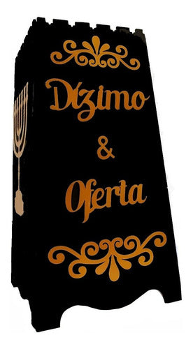 Gazofilácio Dízimos E Ofertas Igreja Em Mdf + Porta Envelope