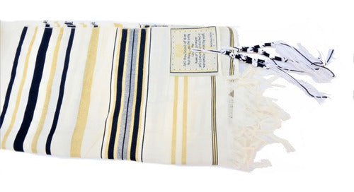 Talit Messiânico Gadol Jumbo Azul 135x180cm - De Israel