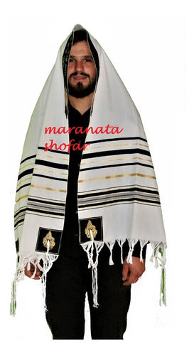 Talit Especial Profeta Elias - Importado De Israel