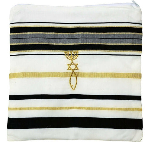 Talit Messiânico Gadol Jumbo Azul 135x180cm - De Israel