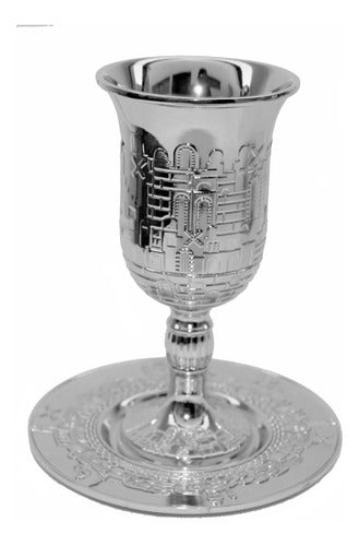Copo - Taça De Santa Ceia Prata Kidush - Direto De Israel