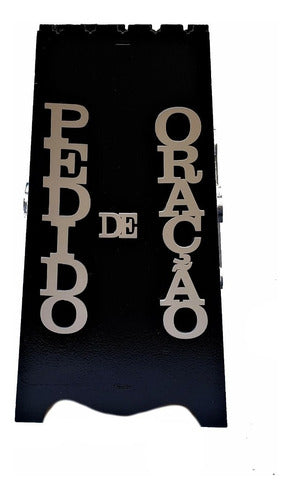 Gazofilácio Pedidos De Oração Igreja Em Mdf Pintado Preto