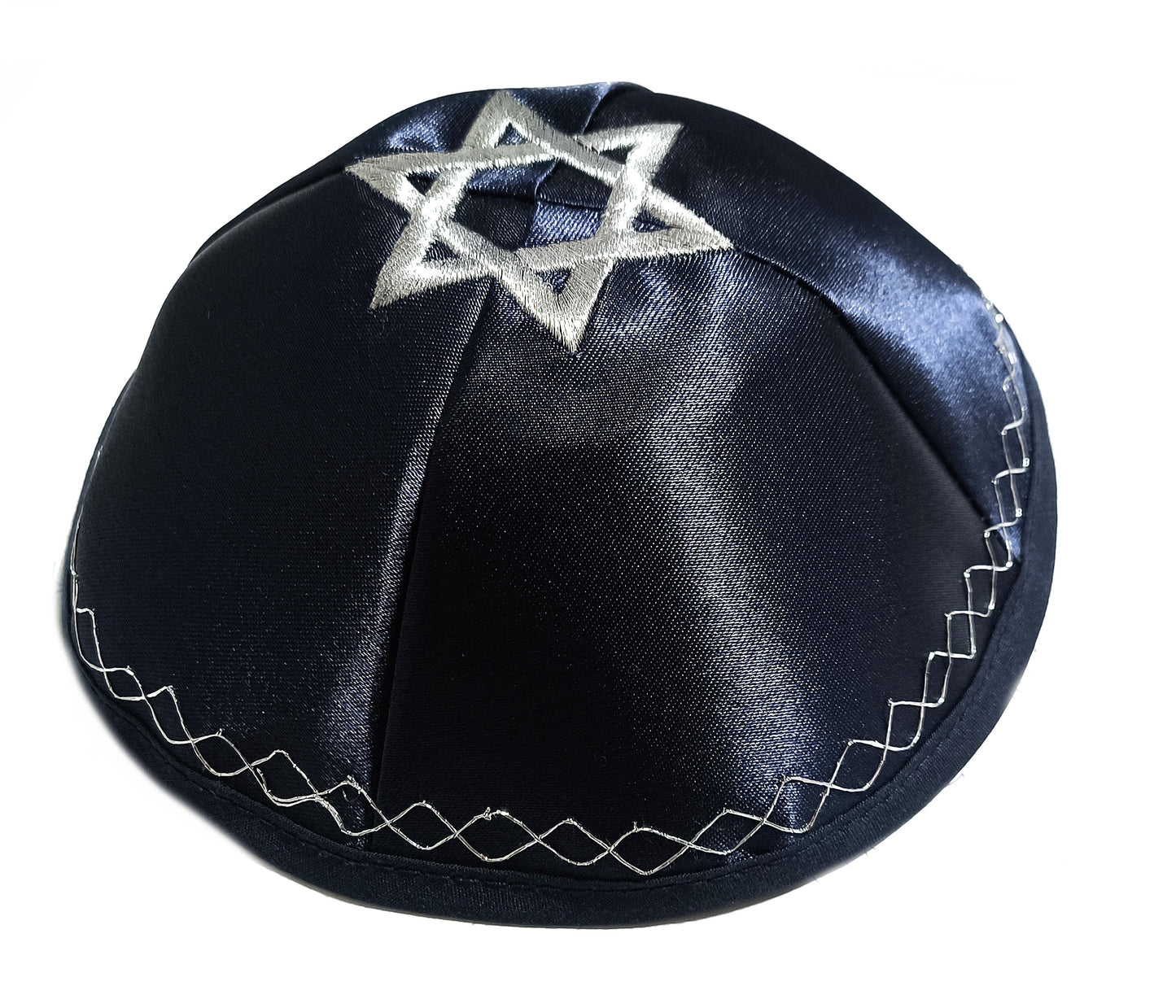 Kipa Judaico Estrela De Davi Azul /original De Israel