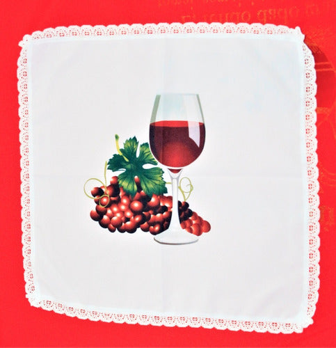 Kit 4 Peças De Toalhas De Decoração Para Santa Ceia Branca