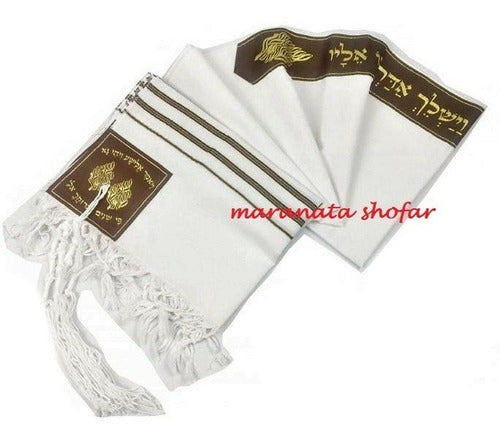 Talit Especial Profeta Eliseu - Importado De Israel