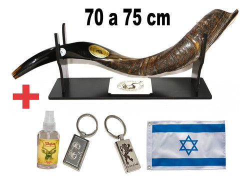 Shofar De Chifre Antílope + Brindes - De Israel #
