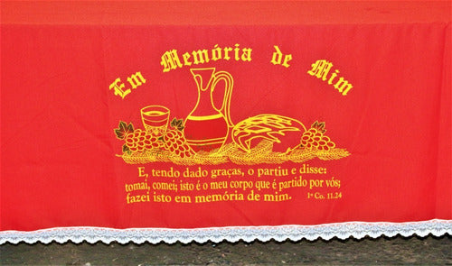 Toalha Forro De Decoração Para Santa Ceia 2,5 Metros