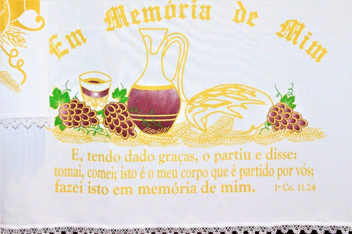 Kit 4 Peças De Toalhas De Decoração Para Santa Ceia 2 Metros