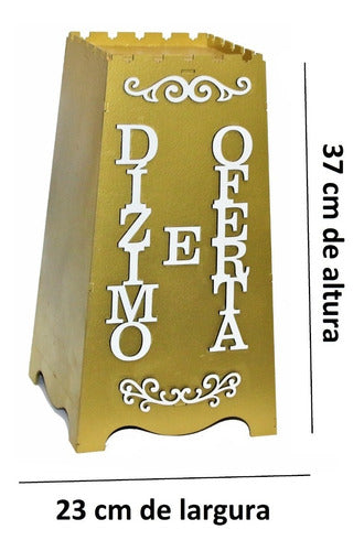 Gazofilácio Dízimos E Ofertas Igreja Em Mdf 3mm Pintado