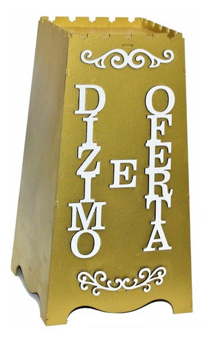 Gazofilácio Dízimos E Ofertas Igreja Em Mdf 3mm Pintado