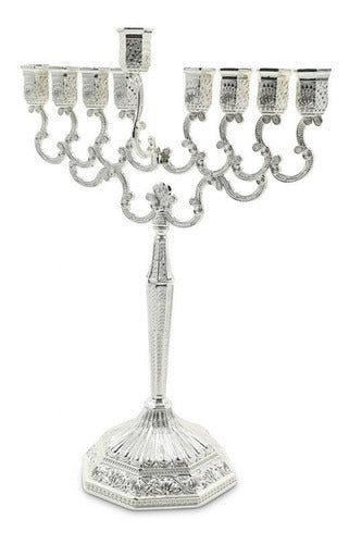 Candelabro 9 Velas - Menorá - Hanukkah Chanukiá De Israel