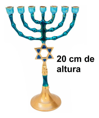 Candelabro / Menorá Sete Pontas Importada De Israel