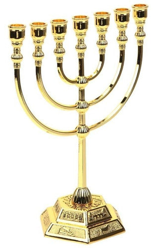 Candelabro Sete Pontas - Menorá - Importada De Israel