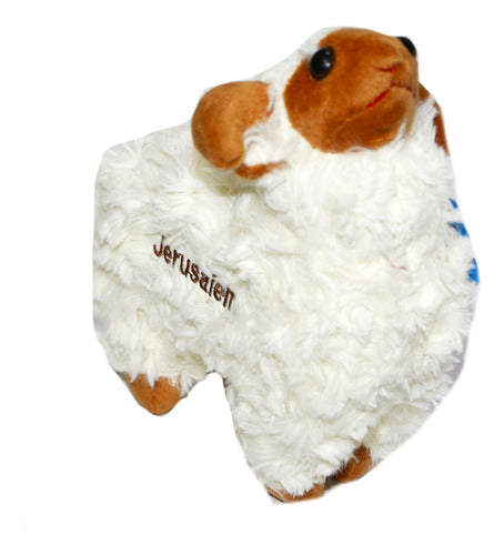 Carneiro De Pelúcia Com Som Ovelha Chifre Decoração Israel