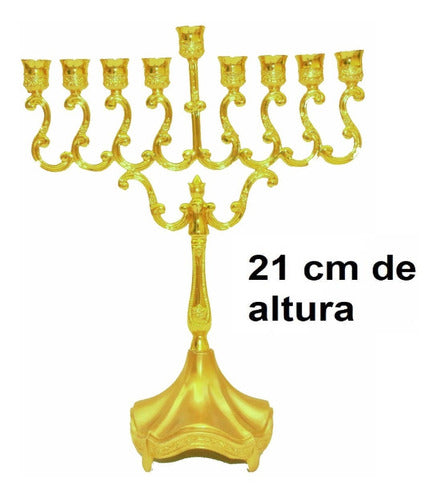 Candelabro 9 Velas - Menorá - Hanukkah Chanukiá De Israel