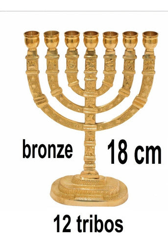 Candelabro Sete Pontas - Menora - Original De Israel