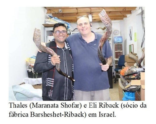 Shofar De Chifre Antílope + Capa + Livro #m0