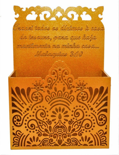 Gazofilácio Dízimos E Ofertas Igreja Em Mdf + Porta Envelope
