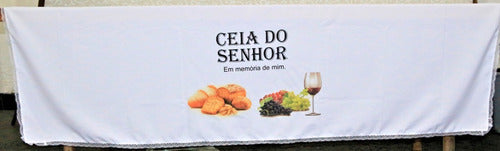Kit 4 Peças De Toalhas De Decoração Para Santa Ceia 2 Metros