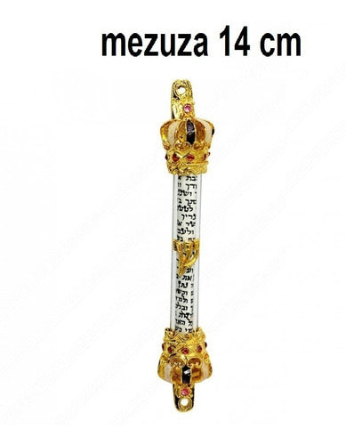 Mezuzá Judaico Luxo + Pergaminho - Importada De Israel