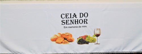 Kit 4 Peças De Toalhas De Decoração Para Santa Ceia 2 Metros