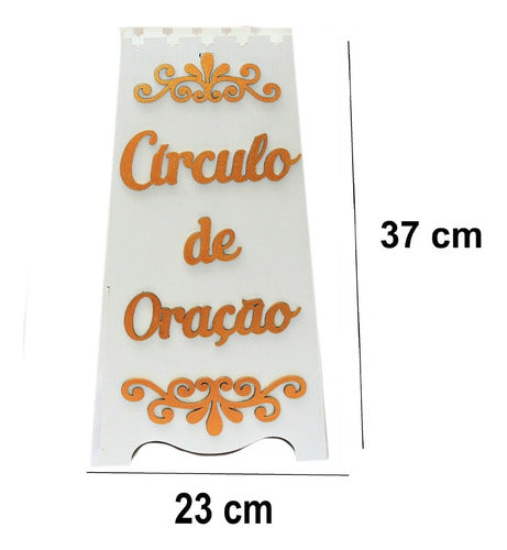 Gazofilácio Círculo De Oração Igreja Em Mdf 3mm Pintado