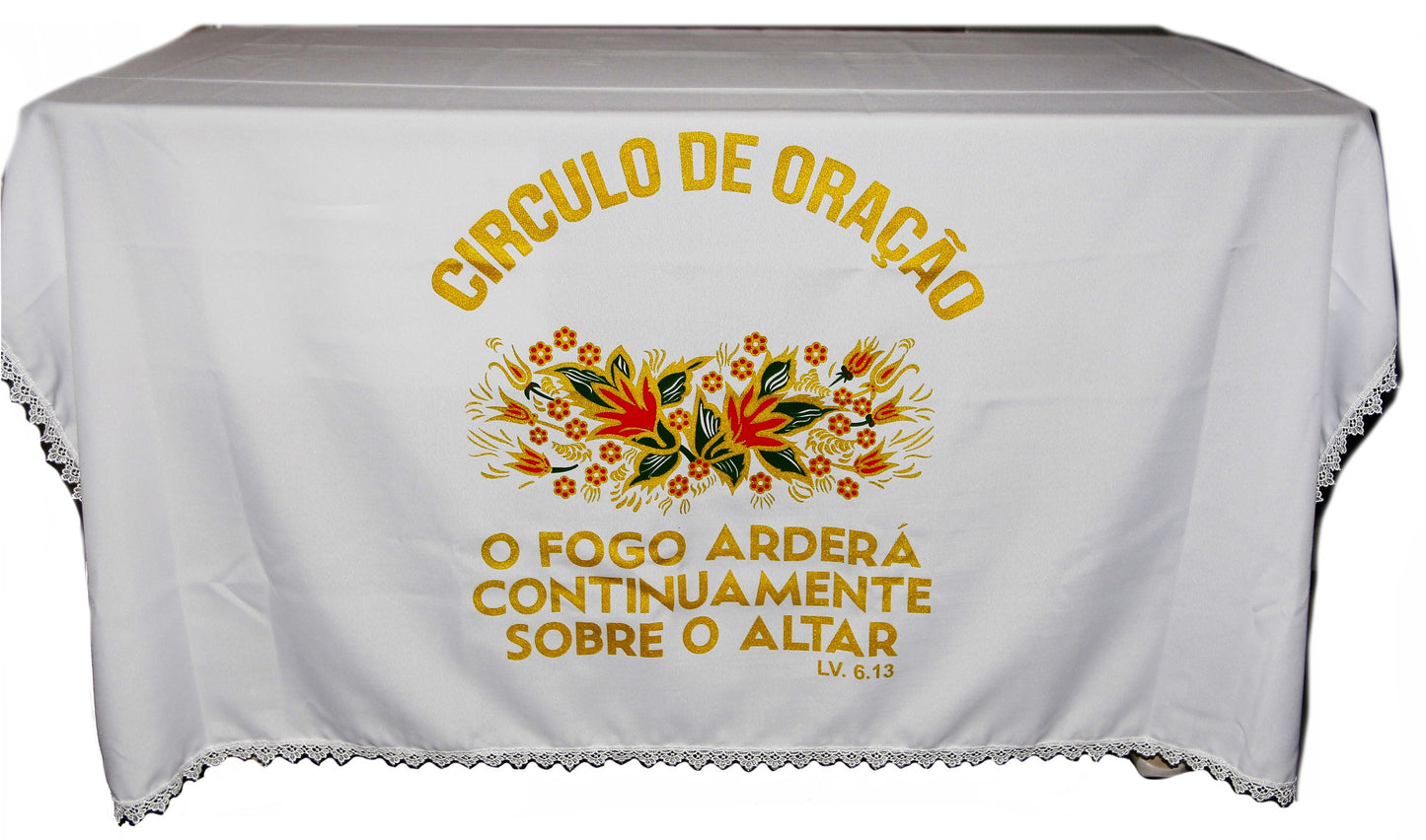 Toalha Forro De Decoração Para Santa Ceia Circulo De Oração