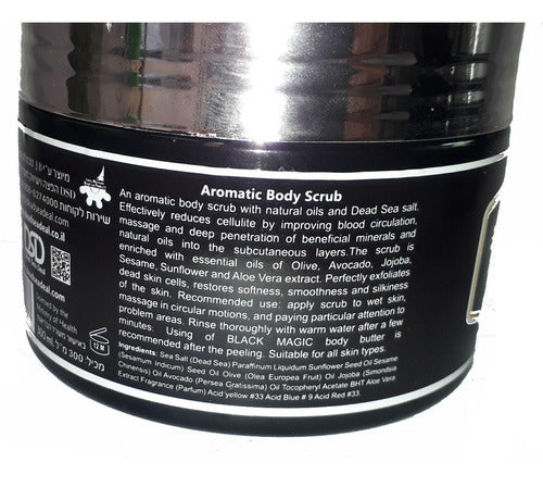 Esfoliante Corporal Aromática Black Magic Mar Morto - Israel