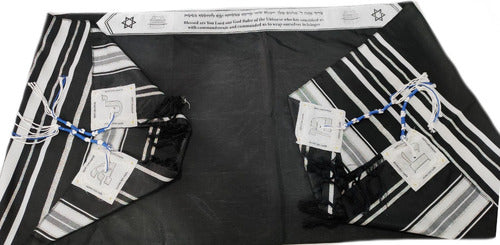 Talit Ortodoxo Rei Salomão 55 X 180 Cm - Importado Israel