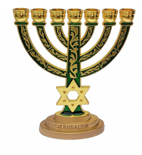 Candelabro / Menorá Estrela De Davi - De Israel
