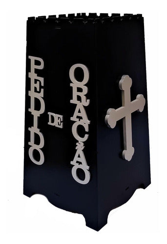 Gazofilácio Pedidos De Oração Igreja Em Mdf Pintado Preto