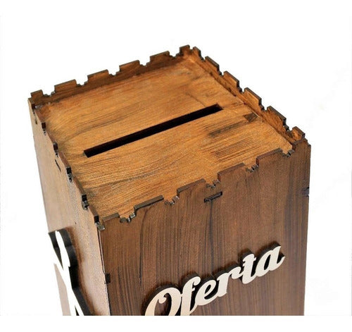 Gazofilácio Oferta De Missões Igreja Em Mdf 3mm Pintado
