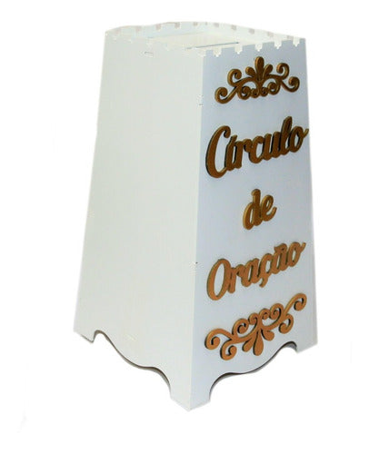Gazofilácio Círculo De Oração Igreja Em Mdf 3mm Pintado