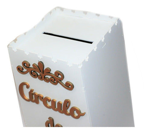 Gazofilácio Círculo De Oração Igreja Em Mdf 3mm Pintado