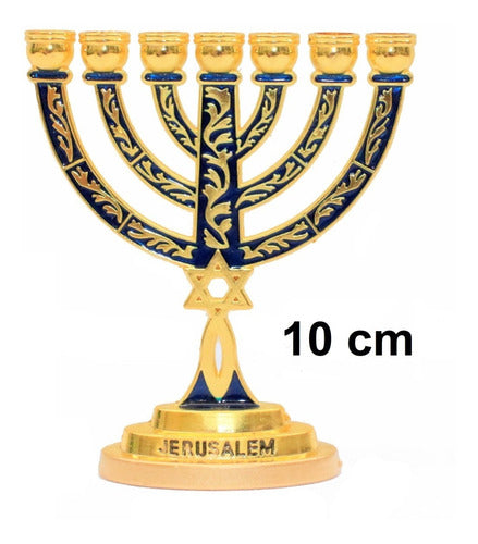 Candelabro / Menorá Simbolo Messiânico - 10cm - De Israel