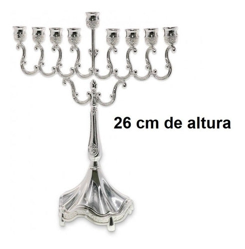 Candelabro 9 Velas - Menorá - Hanukkah Chanukiá De Israel