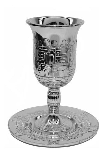 Copo - Taça De Santa Ceia Prata Kidush - Direto De Israel